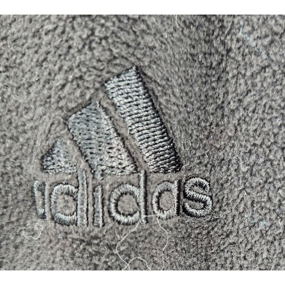 Adidas Men's CLIMAWARM  1/4 Zip Pullover - 2XL - Black Logo Fleece - Picture 5 of 8